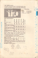 Butterick 5747 Sewing Pattern, Jacket, Size 14, Cut, Complete