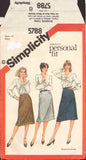 Simplicity 5788 Sewing Pattern, Skirts, Size 14, Cut, Complete