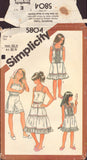 Simplicity 5804 Sewing Pattern, Camisole, Slip, Half Slip, Culotte Slip, Size 12, Cut, Complete