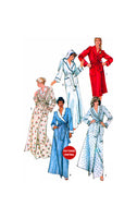 Simplicity 5814 Shawl Collar or Hooded Robe in Two Lengths, Uncut, Factory Folded Sewing Pattern Bust 36-38 (92-97 cm)