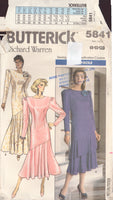 Butterick 5841 Sewing Pattern, Misses' Dress, Size 8-10-12, Cut, Complete