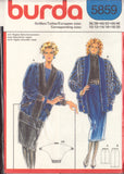Burda 5859 Sewing Pattern Women's Dolman Jacket & 2-Length Skirt Size 10-20 Uncut Factory Folded