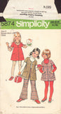 Simplicity 5874 Sewing Pattern, Children's Jumper and Pants, Size 6, Cut, Complete