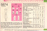 Simplicity 5874 Sewing Pattern, Children's Jumper and Pants, Size 6, Cut, Complete