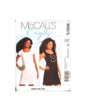 McCall's 5875 Semi-Fitted, Lined Dresses with Customised Embellishments, Factory Folded, Sewing Pattern Multi Plus Size 14-20