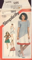 Simplicity 5893 Sewing Pattern, Dress, Size 10, Cut, Complete