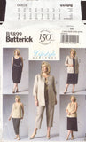 Butterick 5899 Sewing Pattern, Jacket, Top, Dress, Skirt, Pants, Size 18-24W, Uncut, Factory Folded