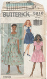 Butterick 5910 Basque Waist Fit and Flare Dress in Two Lengths, Uncut, Factory Folded Sewing Pattern Size 6-12