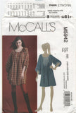 McCall's 5942 Pullover Dress with Raglan Sleeves, Uncut, Factory Folded, Sewing Pattern Size 18-24
