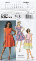 Butterick 5982 Fit and Flare Dress with Pleated Skirt, Uncut, Factory Folded, Sewing Pattern Size 8-16
