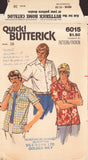 Butterick 6015 Sewing Pattern Men's Shirt Chest 38, Cut, Complete