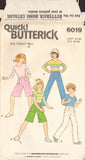 Butterick 6019 Sewing Pattern, Girls' Shirt, Culottes &amp; Pants, Size 7, Partially Neatly Cut, Complete