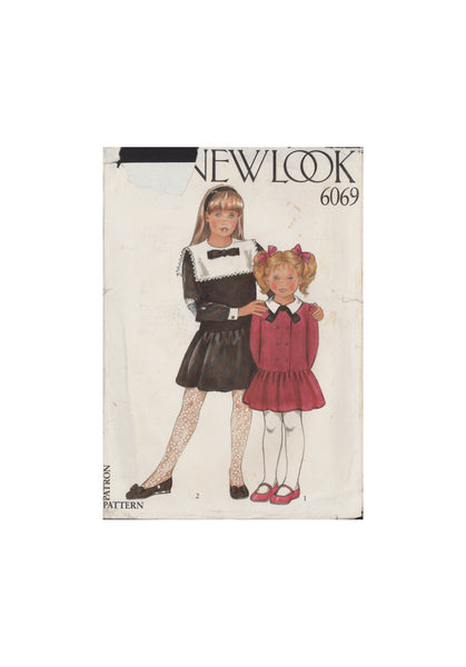 New Look 6069 Sewing Pattern, Girls' Dress, Size 3-10 years, Uncut, Factory Folded