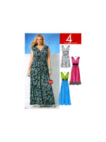 McCall's 6073 V-Neckline Dress in Three Lengths, Uncut, Factory Folded, Sewing Pattern Size 18-24