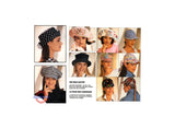 McCall's 6077 Five Great Hats and a Tie to Create, Partially Cut, Partially Factory Folded, Complete Sewing Pattern Various Sizes