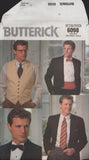 Butterick 6098 Sewing Pattern, Men's Ties, Cummerbund, Bow Tie and Vest, One Size, Cut, Complete