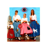 McCall's 6101 Women's Rockabilly Skirts, Uncut, Factory Folded, Size XSM-L