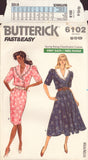 Butterick 6102 Sewing Pattern, Dress, Size 8-10-12, Uncut, Factory Folded