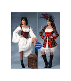Butterick 6114 Women's Pirate Costumes, Uncut, Factory Folded, Size 6-14