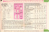 Simplicity 6121 Sewing Pattern, Children's Dress Top Pants, Size 3, Partially Cut, Complete