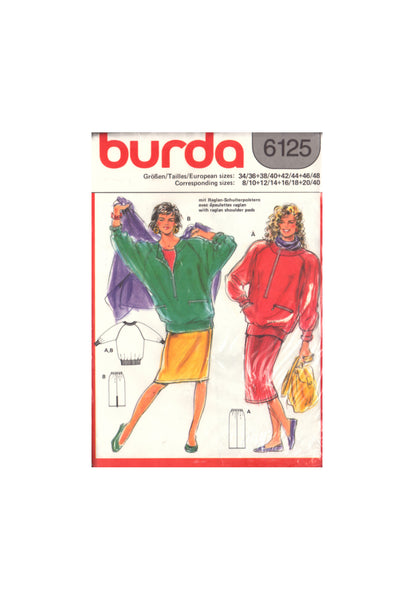 Burda 6125 Sewing Pattern Dress Size 8-20 + 40 Uncut Factory Folded