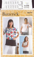 Butterick 6214 Sewing Pattern, Tops, Size XSM-SML-MED, Uncut Factory Folded