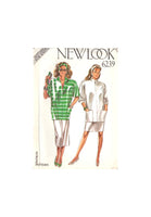 New Look 6239 Sewing Pattern Women's Top Skirt Size 8-18 Uncut Factory Folded