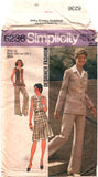 Simplicity 6236 Designer Fashion Unlined Cardigan, Top, Skirt and Pants, Uncut, Factory Folded Sewing Pattern Plus Size 18 Bust 40"