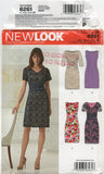 New Look 6261 Evening Sheath Dress with Lace Overlay, Uncut, F/Folded, Sewing Pattern Size 8-18