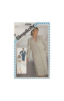 Simplicity 6266 Sewing Pattern, Double-Breasted Coat Dress, Size 12, Uncut, Factory Folded