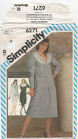 Simplicity 6271 Jessica McClintock Drop Waist Dress with Long or Short Sleeves, Uncut, Factory Folded, Sewing Pattern Size 14