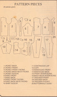 New Look 6291 Sewing Pattern, Jacket, Shirt, Pants and Waistcoat, Size 14-26, Partially Cut, Incomplete