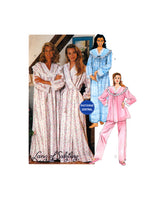McCall's 6312, Robe, Nightgown in Two Lengths and Pajamas, Uncut, Factory Folded Sewing Pattern Plus Size 16-22