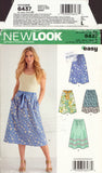 New Look 6437 Sewing Pattern, Skirts, Size 10-22, Uncut, Factory Folded