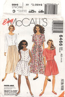 McCall's 6466 Top, Split Skirt (Culottes) and Shorts, Uncut, Factory Folded Sewing Pattern Size 4-8