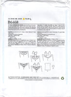 Butterick 6468 Vintage 18" Doll Aprons and Dress, Uncut, Factory Folded Sewing Pattern