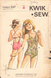 Kwik Sew 647 Girls' One-Piece Swimsuit, Uncut Pattern Multi Size 8-14