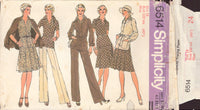 Simplicity 6514 Sewing Pattern, Jacket, Dress, Pants, Size 18, Neatly Cut, Complete