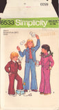 Simplicity 6533 Sewing Pattern, Children's Jacket and Pants, Size 5, Neatly Cut, Complete