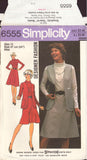 Simplicity 6555 Sewing Pattern, Misses' Vest and Dress with Bias Skirt, Size 12, Uncut, Factory Folded