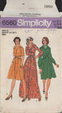 Simplicity 6560 Dress in Two Lengths Size 12, Cut, Complete