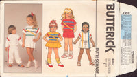 Butterick 6567 Sewing Pattern, Toddler's or Children's Dress, Top, Jumpsuit, Shorts and Pants, Size 1, Cut, INCOMPLETE