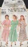 New Look 6679 Sewing Pattern, Dress, Size 8-18, Separated, Complete