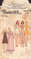 Butterick 6717 Sewing Pattern, Dress and Shawl, Size 12, Cut, Complete