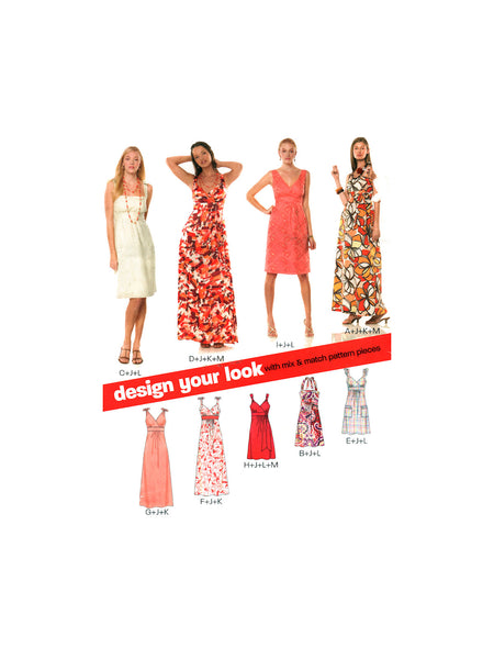 New Look 6774 Sundress or Maxi Dress, Uncut, Factory Folded, Sewing Pattern Size 10-22