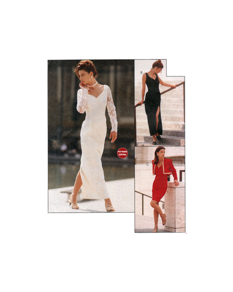McCall's 6779 Lined Bolero and Evening Dress in Two Lengths, Uncut, Si Patterns Central McCall's 6779 Lined Bolero and Evening Dress in Two Lengths, Uncut, Si Patterns Central