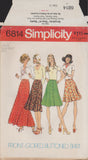 Simplicity 6814 Sewing Pattern, Skirt, Size 12, Cut, Complete