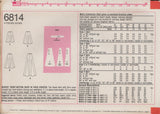 Simplicity 6814 Sewing Pattern, Skirt, Size 12, Cut, Complete