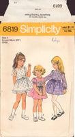 Simplicity 6819 Sewing Pattern, Girl's Dress, Cut, Complete