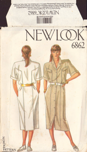 New Look 6862 Sewing Pattern, Dress, Size 8-14,  Cut, Complete